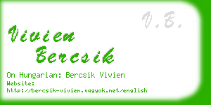 vivien bercsik business card